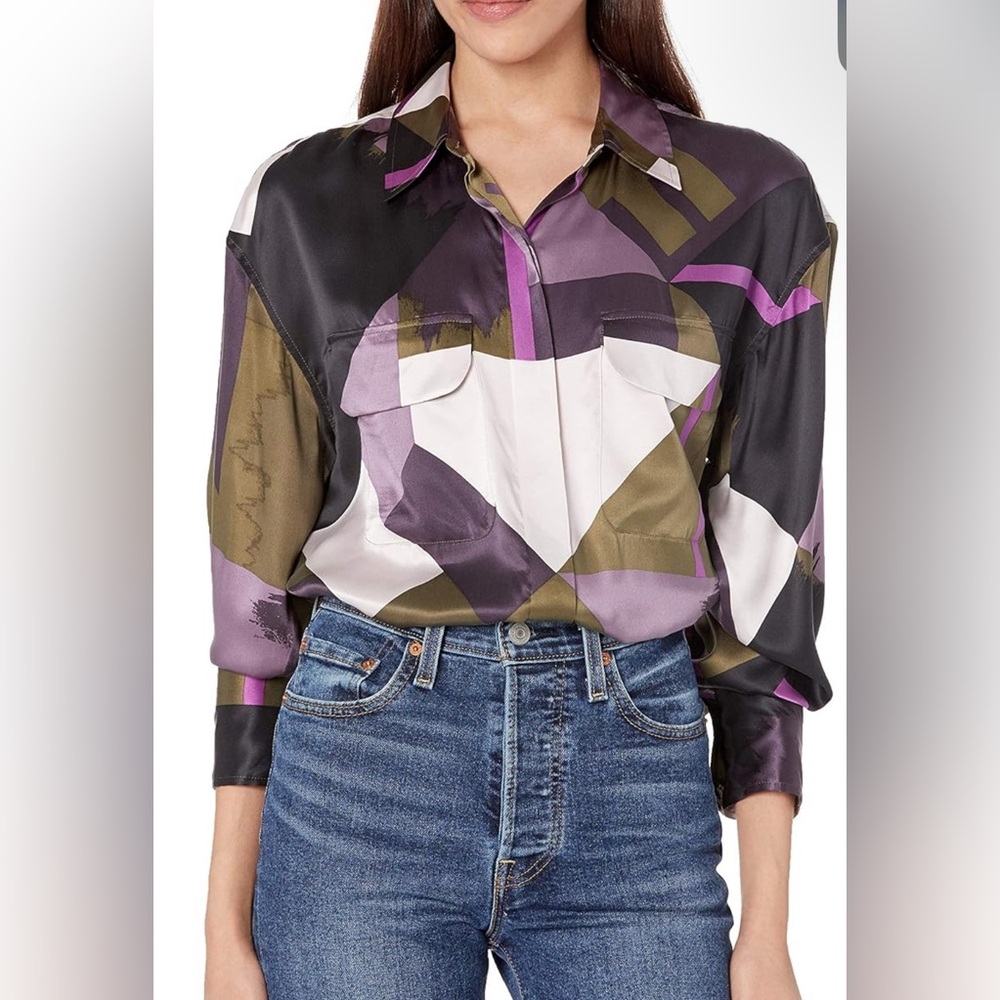 Equipment Femme Melanni Silk Blouse, Size Small, NWOT. - Picture 11 of 15